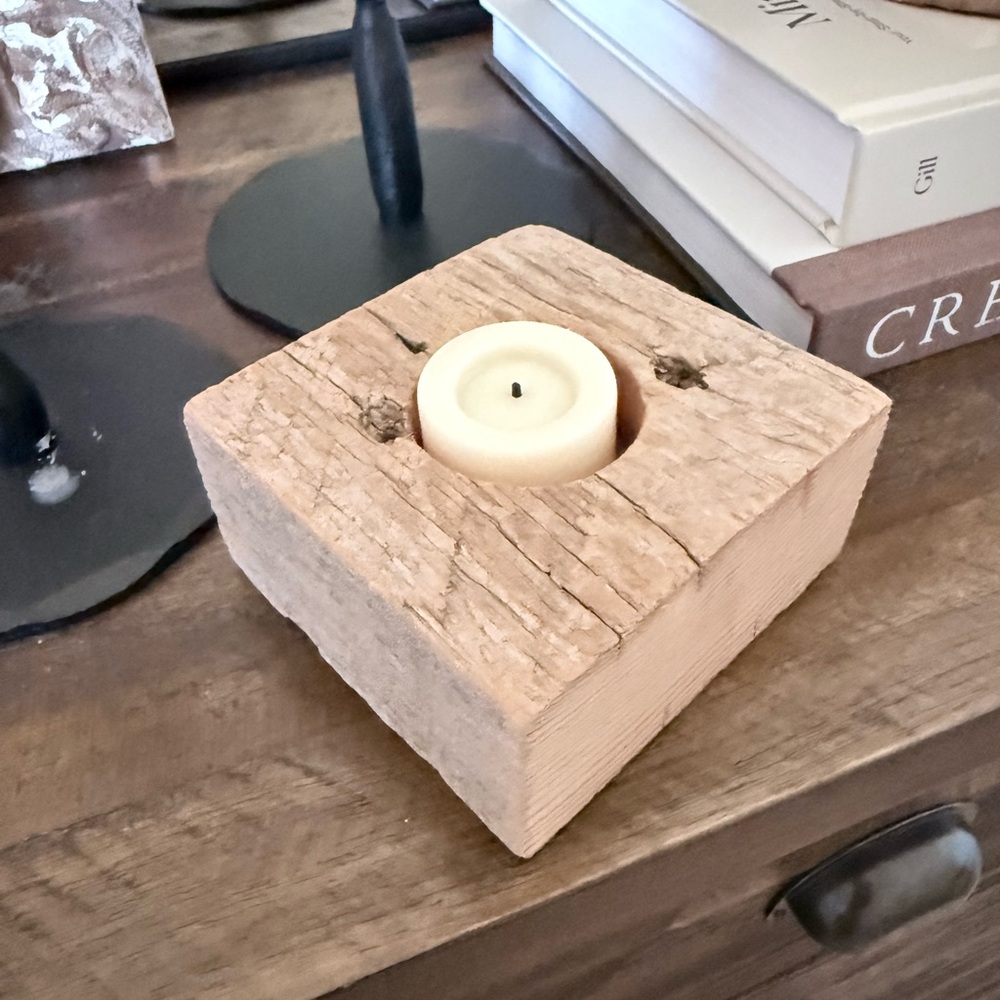 Rustic Tea Light Holder